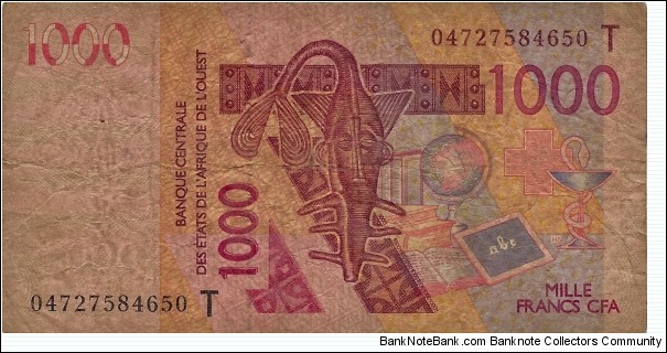 TOGO 1000 Francs Banknote