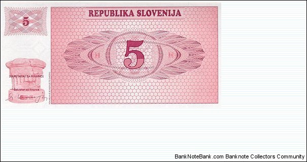 Banknote from Slovenia year 1990