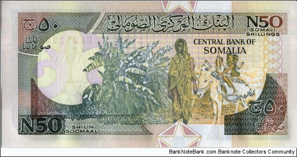 Banknote from Somalia year 1991