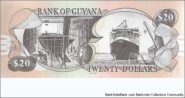 Banknote from Guyana year 2018