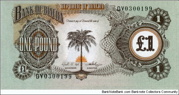 
1 £ - Biafran pound Banknote