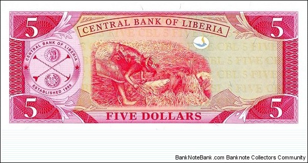 Banknote from Liberia year 2011