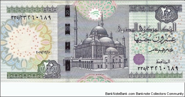 EGYPT
20 Pounds
2017 Banknote
