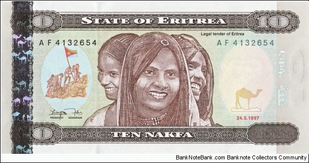 10 Nfk - Eritrean nakfa Banknote