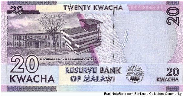 Banknote from Malawi year 2016