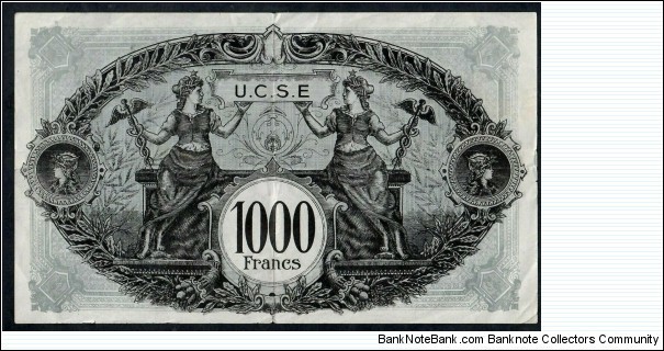 Banknote from France year 1954
