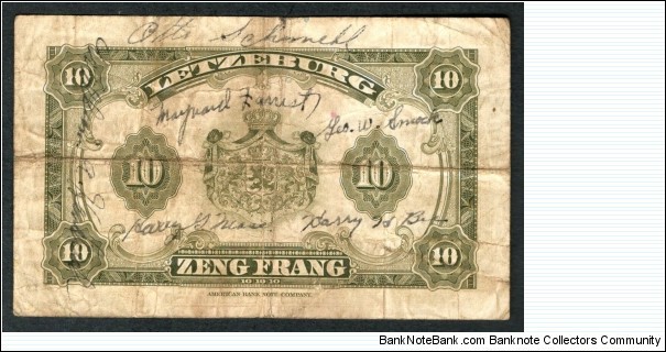 Banknote from Luxembourg year 1944