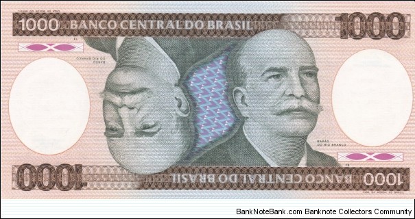 
1,000 Brazilian cruzeiro Banknote