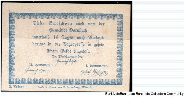 Banknote from Austria year 1920