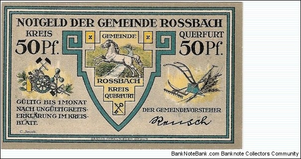 50 Pfennig Rossbach II  Banknote