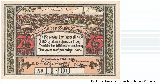 Banknote from Germany year 1921