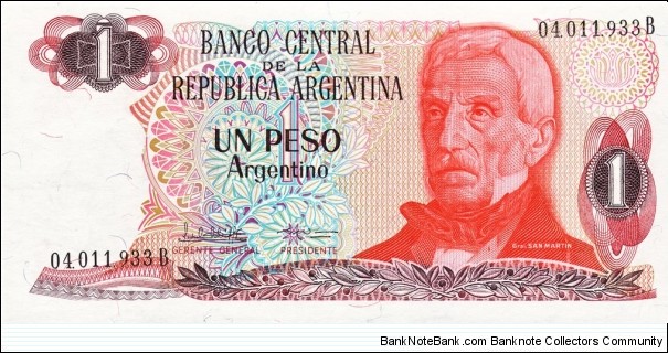 1 $a - Argentine peso argentino Banknote