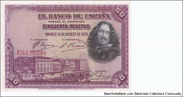 50 Pta - Spanish peseta Banknote