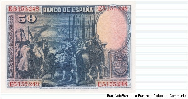 Banknote from Spain year 1928