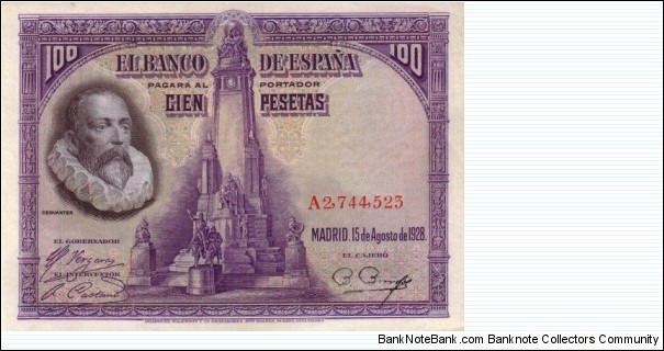 100 Pta - Spanish peseta Banknote