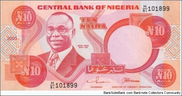 
10 ₦ - Nigerian naira Banknote