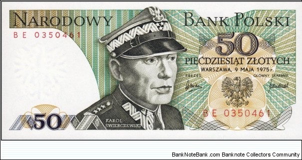 50 zł - Polish złoty

Series with a two letters. Banknote