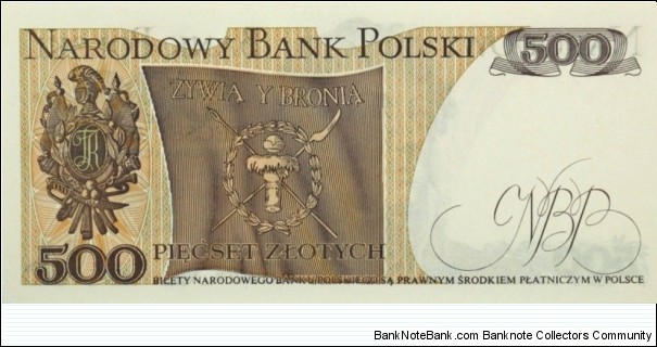 Banknote from Poland year 1974
