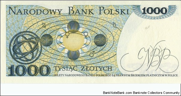 Banknote from Poland year 1982