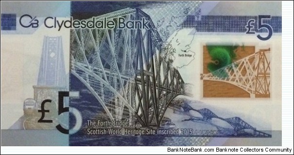 Banknote from Scotland year 2016