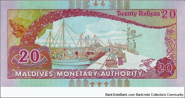 Banknote from Maldives year 2008
