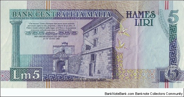 Banknote from Malta year 0