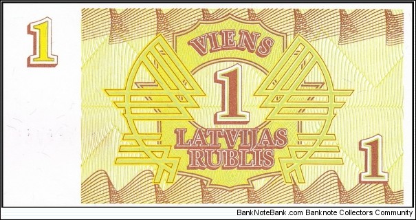 Banknote from Latvia year 1992