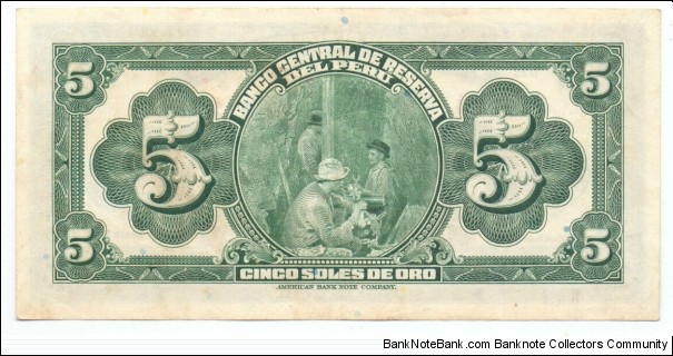 Banknote from Peru year 1944
