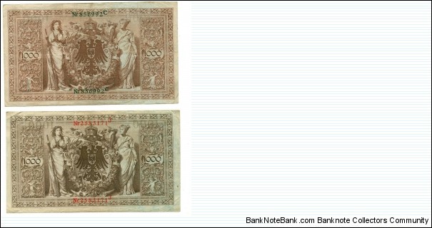 Banknote from Germany year 1910