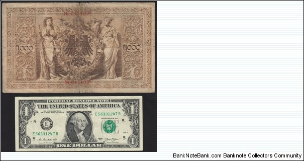 Banknote from Germany year 1898