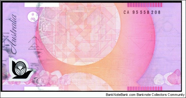 $5 Error, Polymer, missing intaglio (black) print on front. Banknote