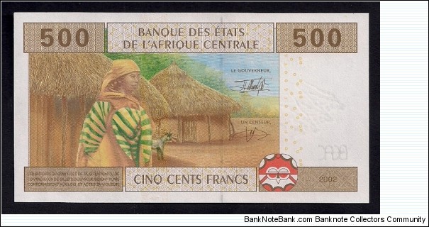 Banknote from Chad year 2002
