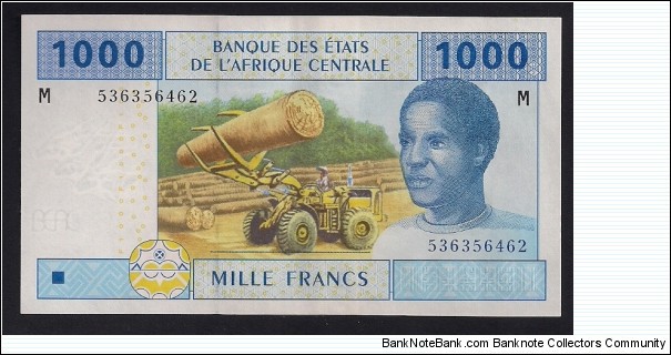 Central African States 1000 CFA Francs Banknote