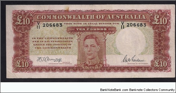 Australia 10 Pounds Banknote