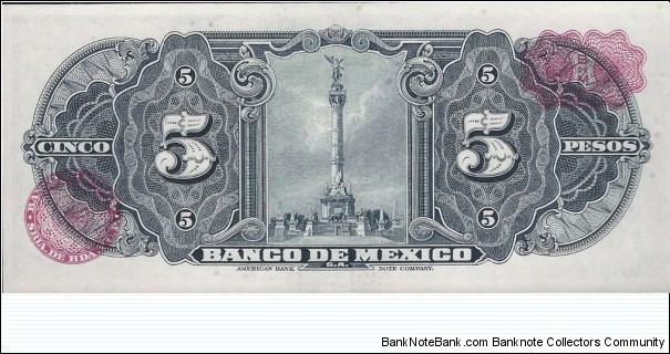 Banknote from Mexico year 1954