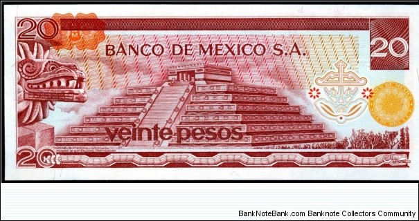 Banknote from Mexico year 1977