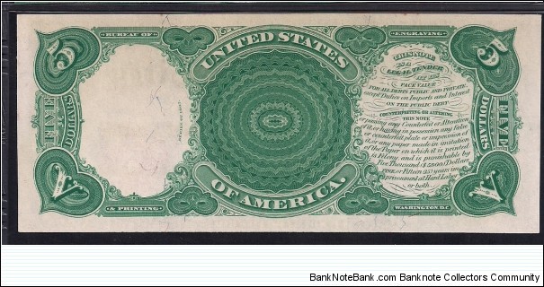 Banknote from USA year 1907
