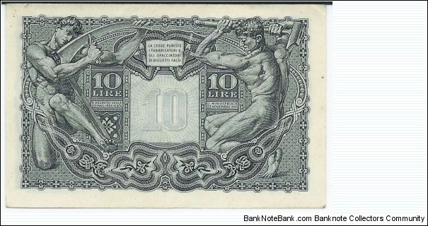 Banknote from Italy year 1944