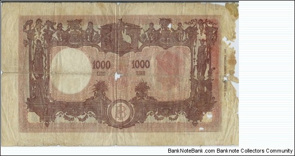 Banknote from Italy year 1945