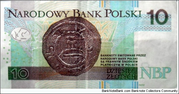 Banknote from Poland year 2016