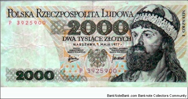 Poland 2000 złotych Banknote