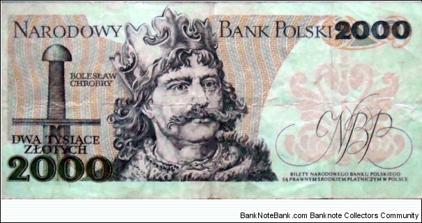 Banknote from Poland year 1977