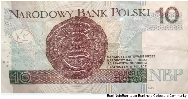 Banknote from Poland year 2012