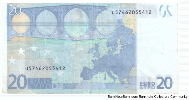 Banknote from France year 2002