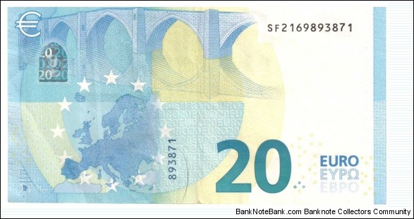 Banknote from Italy year 2015