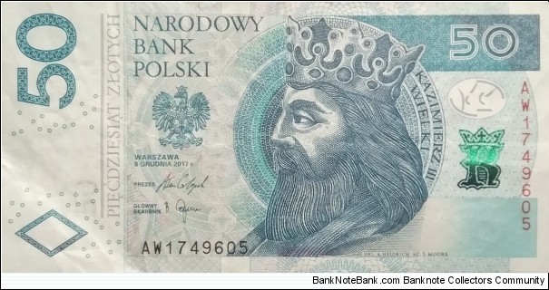 Poland 50 Złotych
AW 1749605 Banknote