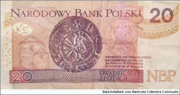 Banknote from Poland year 2012