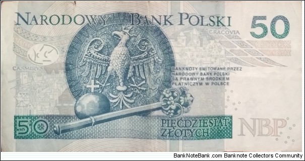 Banknote from Poland year 2012