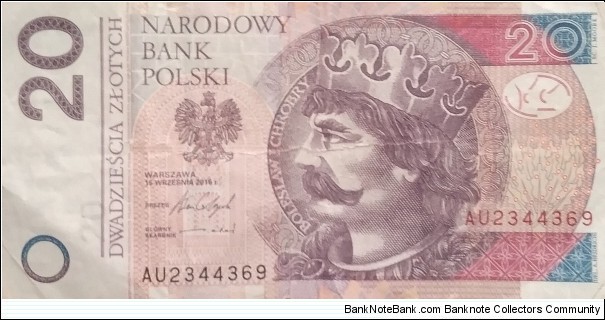 Poland 20 Złotych
AU 2344369 Banknote