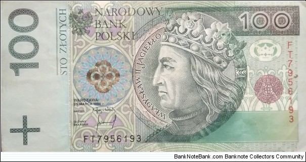 Poland 100 Złotych
FT 7956193 Banknote